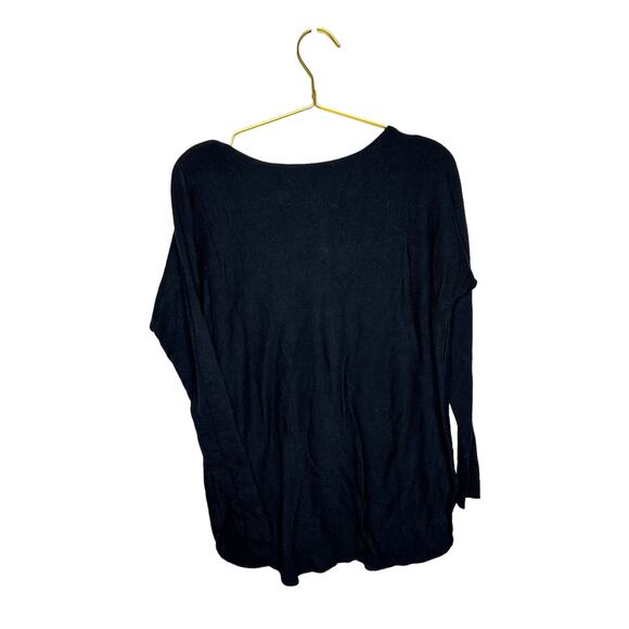 Vince Women's Black Pullover Tunic Sweater VX01874686 Scooped Neck Small - Picture 2 of 2